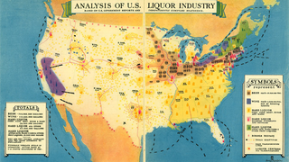 Cool Old Map: How Did Your State Get Its Liquor During Prohibition?